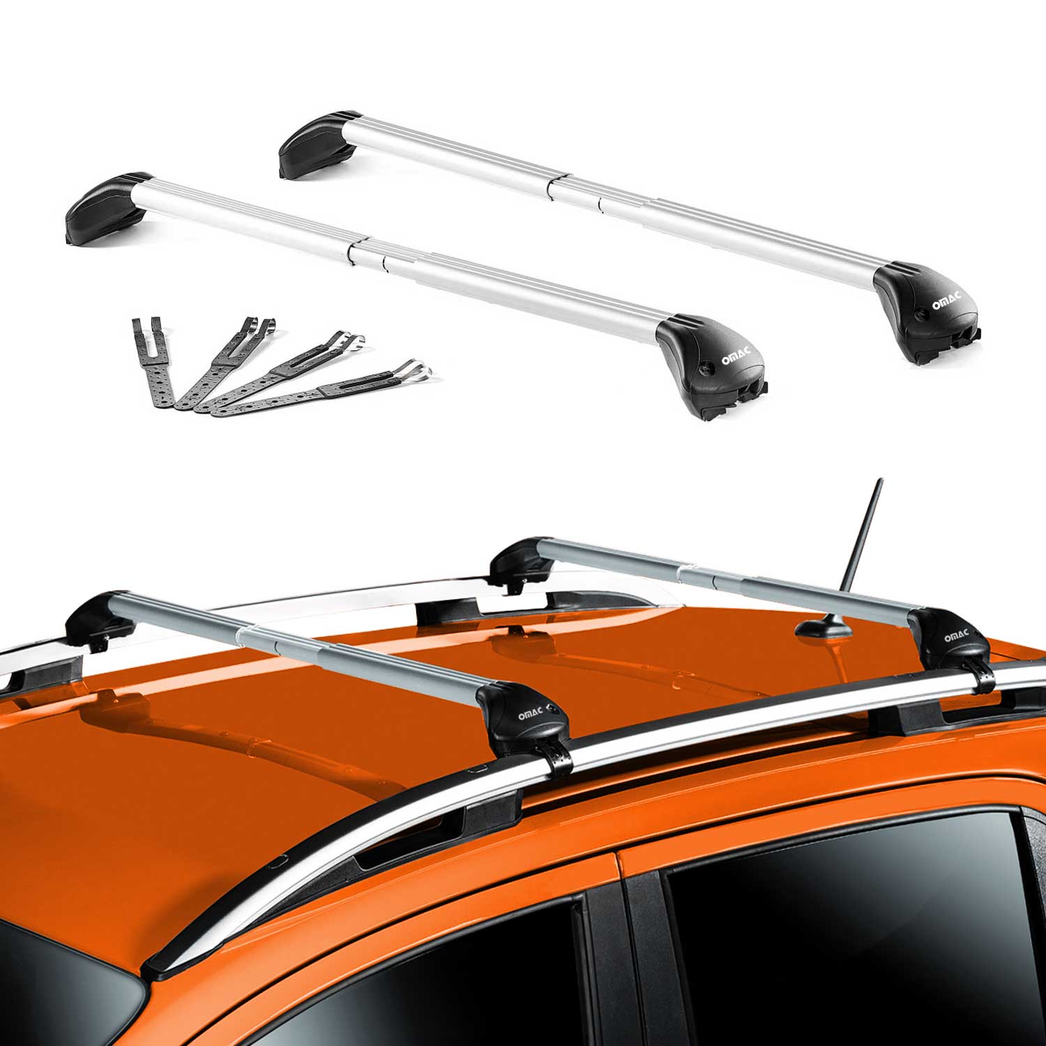 Dachträger Grundtäger für Nissan Qashqai J11 2014-2021 5tür 100kg Alu ABE Silber
