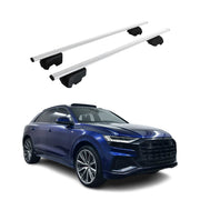 Dachträger Grundtäger für Audi Q8 2018-2026 75kg Metall Silber 2 tlg