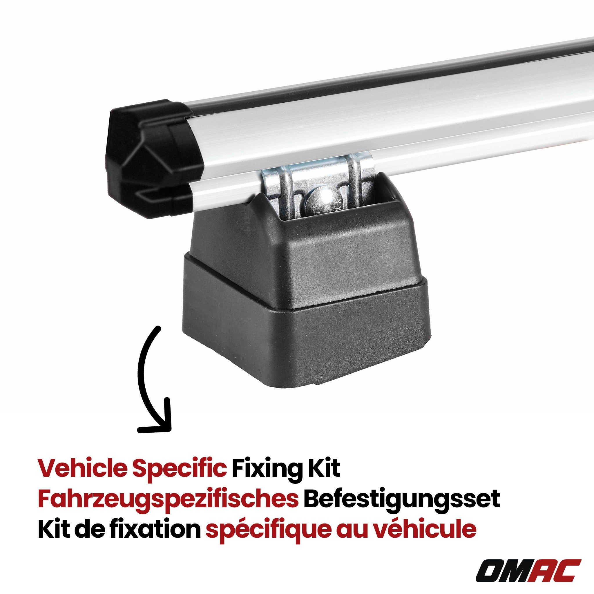 Dachträger für Toyota Proace City Verso L1 2019-26 H1 2-Träger Aluminium Silber