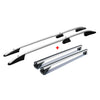 Dachreling + Dachträger SET für VW T6 T6.1 Transporter L1 Aluminium Silber 4tlg