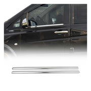 Fensterleisten Zierleisten für Mercedes Vito W639 2003-2014 Edelstahl Chrom 2x