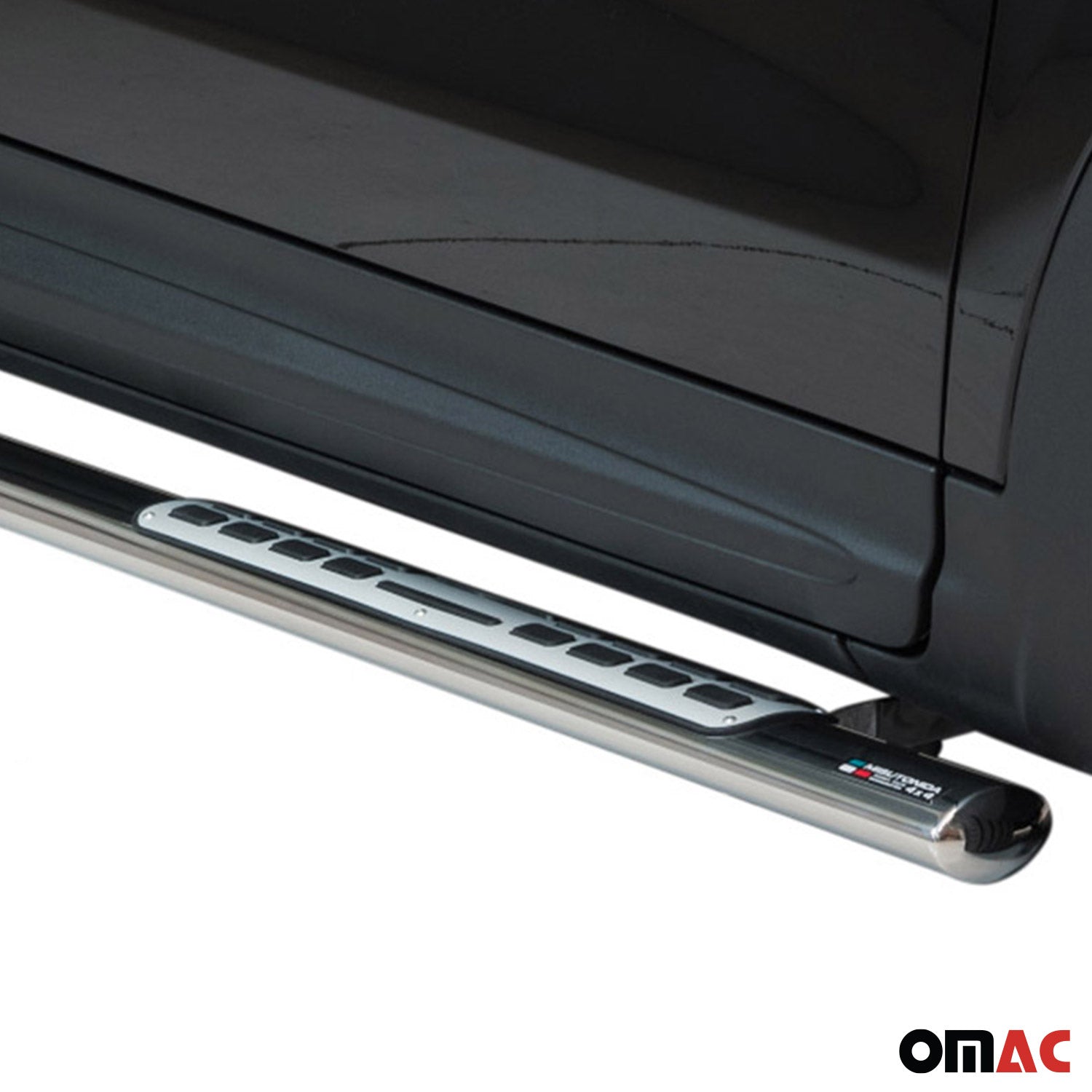 Edelstahl Seitenschweller Schwellerrohre für Fiat 500X Typ 334 2015-2024 Silber