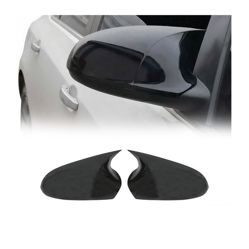 Spiegelkappen Spiegelabdeckung für Opel Astra 2010-2015 ABS Schwarz Glanz 2tlg