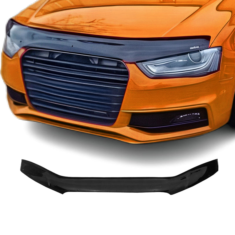 Motorhaube Deflektor Insekten Steinschlagschutz für Audi A4 B8 2007-2015 Dunkel