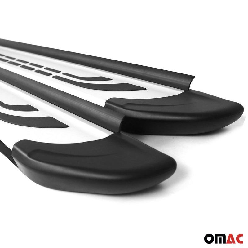 Trittbretter Seitenschweller für VW Amarok DoubleCab 2010-2022 Schwarz Alu