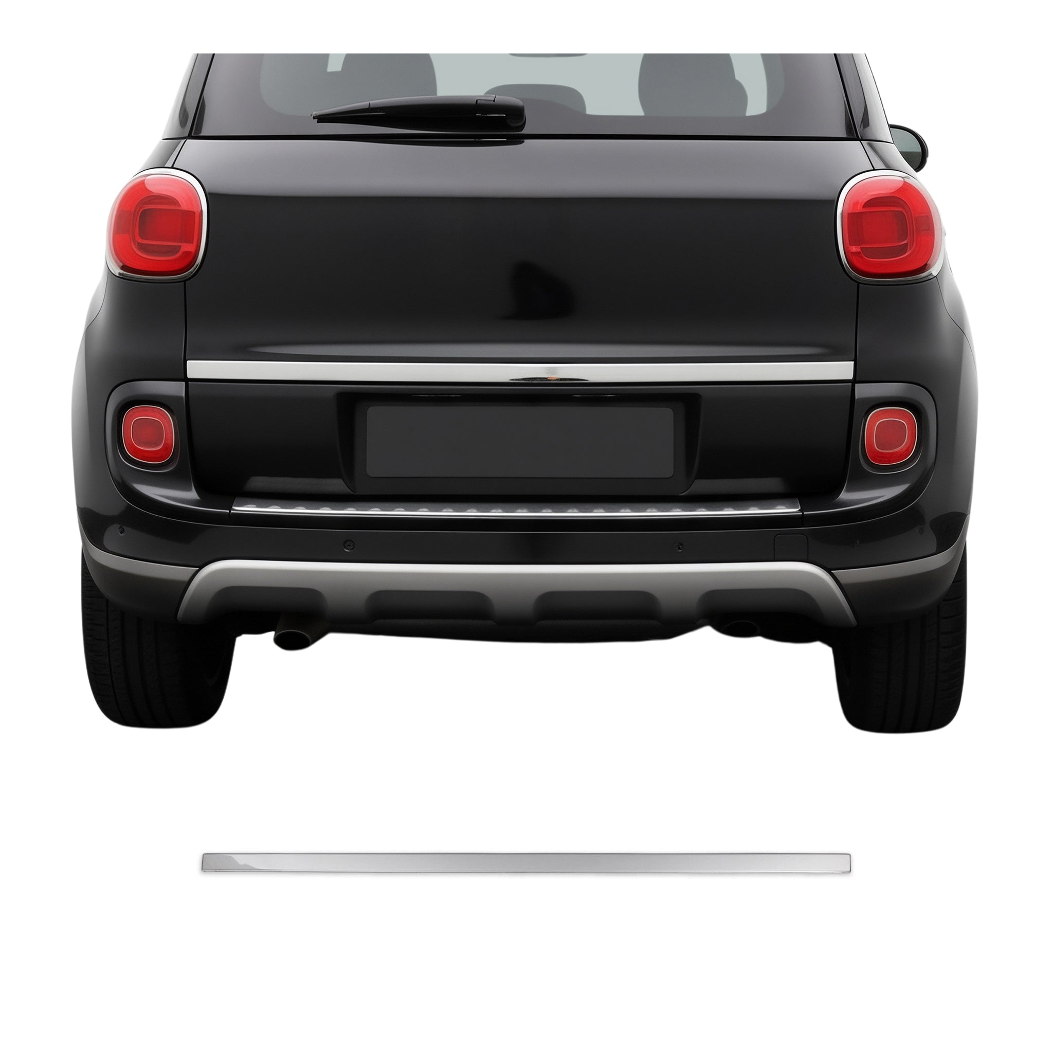 Kofferraumleiste Heckklappe Leiste für Fiat 500L 2012-2024 Edelstahl Chrom 1tlg