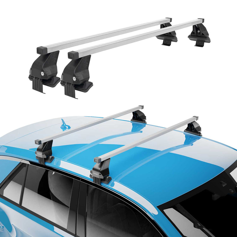 Menabo Stahl Dachträger Gepäckträger für Ford Mondeo mk4 Turnier 2007-2014 Grau