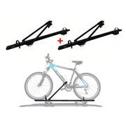 Fahrradträger Dachfahrradträger bis 17kg Aluminium Schwarz Fahrradhalter 2tlg