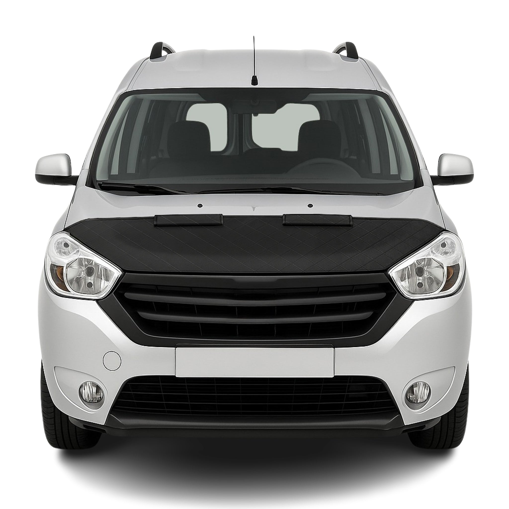 Schwarz Halb Haubenbra Steinschlagschutz Bonnet Bra für Dacia Dokker 2012-2021