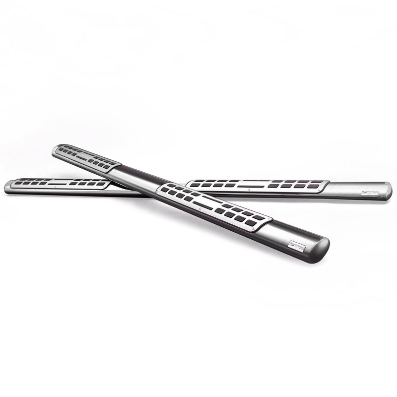 Stahl Seitenschweller Schwellerrohre für Toyota RAV4 2013-2018 Silber