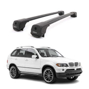 Dachträger Grundträger für BMW X5 E53 1999-2006 Aluminium 75kg Schwarz 2tlg