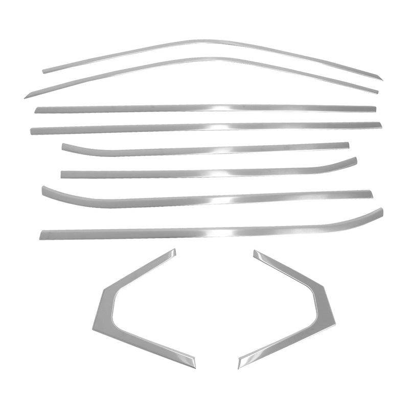 Fensterleisten Zierleisten für Nissan Juke 2021-2025 Gebürstet Edelstahl 10tlg