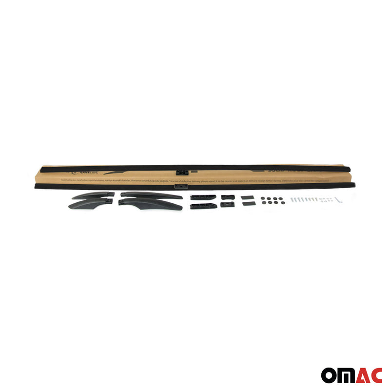 Dachreling Dachgepäckträger für Alfa Romeo Tonale 2022-2025 Alu Schwarz