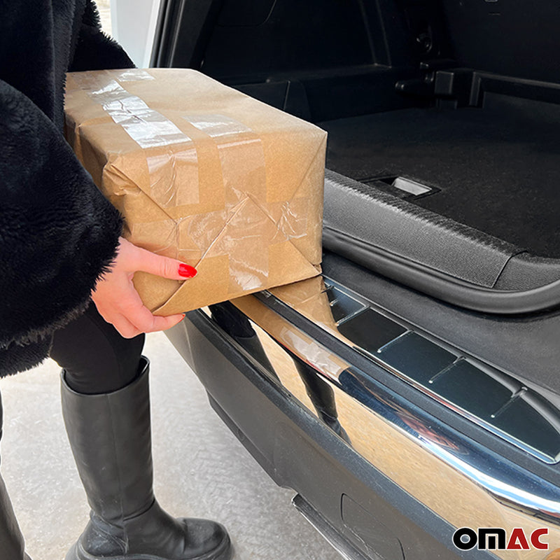 Ladekantenschutz Stoßstangenschutz für Audi Q5 FY 2017-2024 Edelstahl Silber