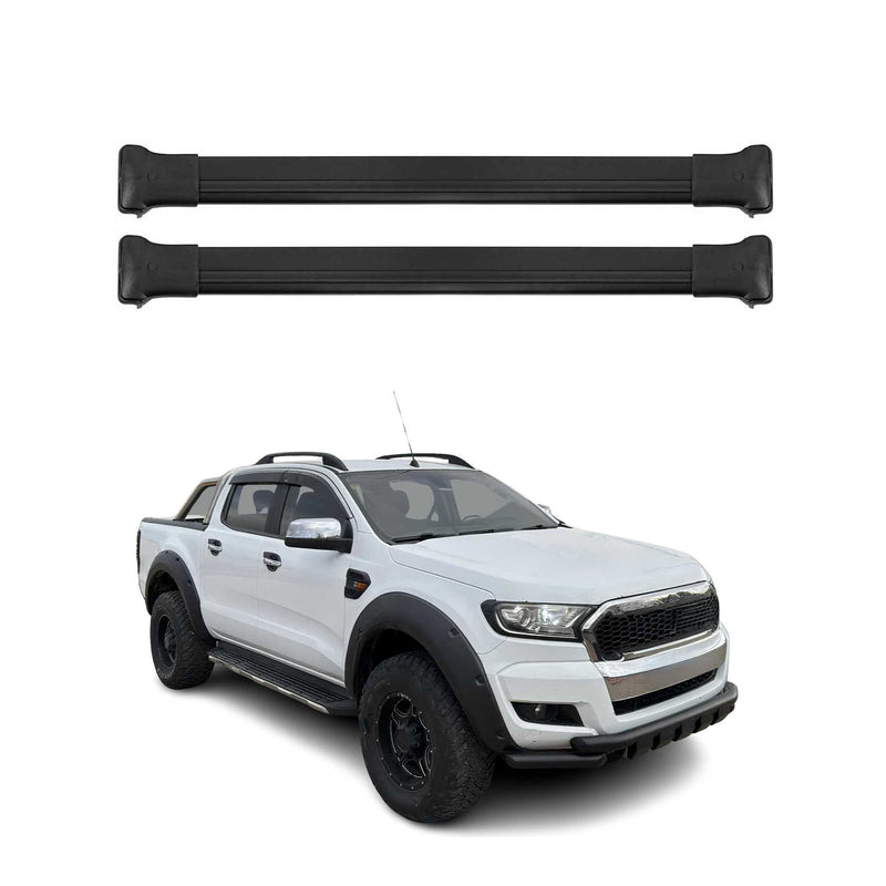 Dachträger Gepäckträger für Ford Ranger 2012-2025 Relingträger Aluminium Schwarz