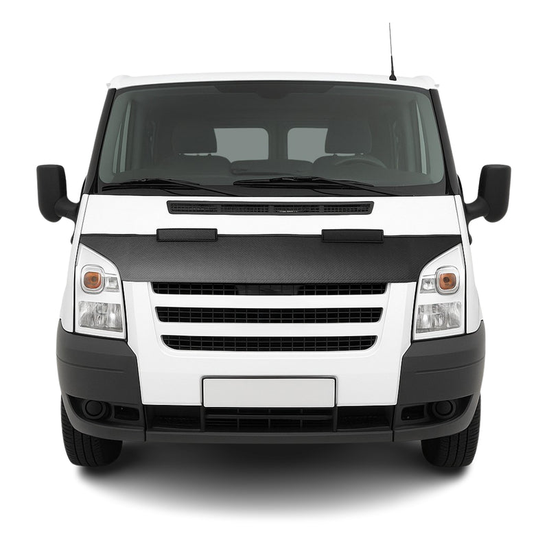 Haubenbra Steinschlagschutz für Ford Transit Facelift 2006-2014 Carbon Halb