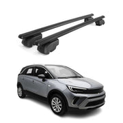 Dachträger Gepäckträger für Opel Crossland X 2017-2025 ABE Aluminium Schwarz