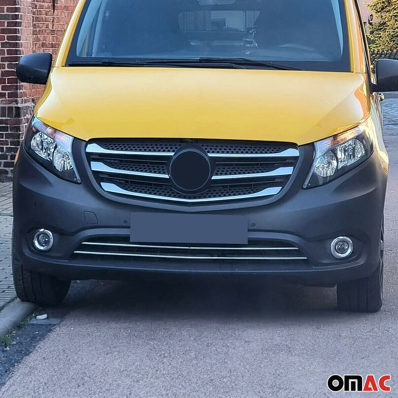 Kühlergrill Grillleisten für Mercedes Vito W447 Kasten Mixto 2014-2019 Chrom 2x