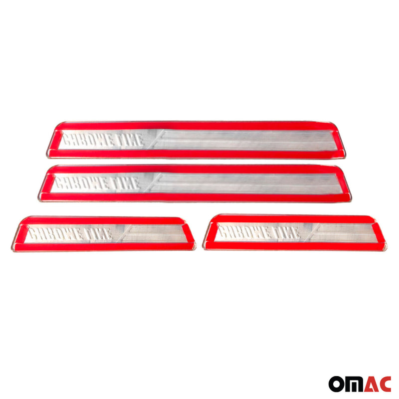 Chromline Chrom Einstiegsleisten Türschutzleiste Türrahmen Edelstahl 4 tlg