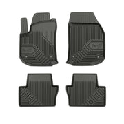 Fußmatten Gummimatten No.77 für Opel Zafira B 2005-2014 TPE Gummi Schwarz 4 tlg