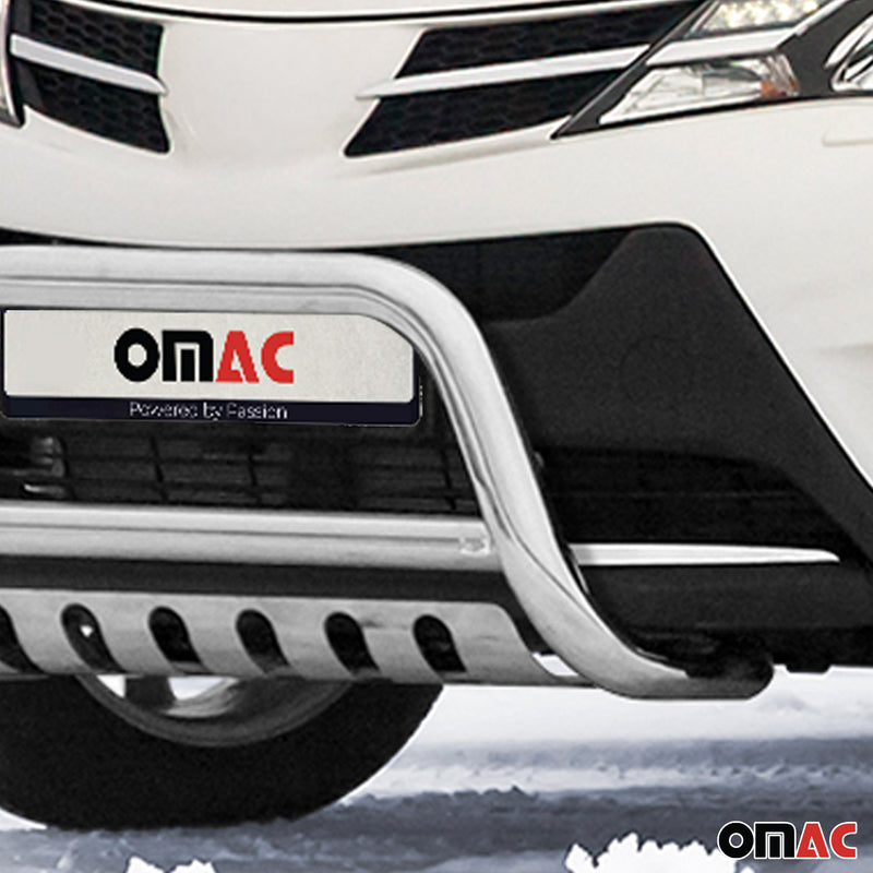 Frontbügel Frontschutzbügel für Toyota RAV4 2013-2015 mit ABE Edelstahl Silber