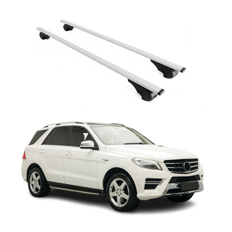 Dachträger Grundtäger für Mercedes ML Klasse GLE W166 2011-2015 75kg Silber 2x