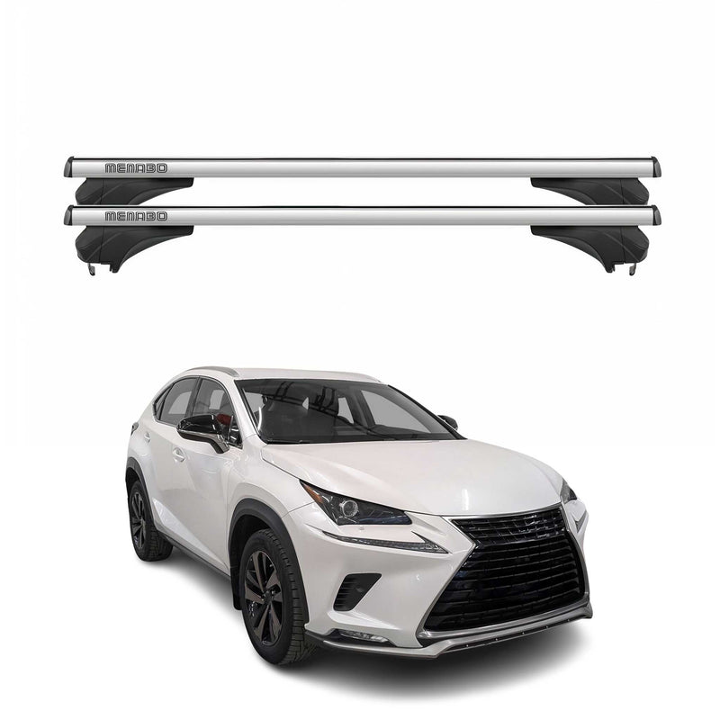 Menabo Dachträger Grundtäger für Lexus NX AZ10 2014-2021 Aluminium Silber 2tlg