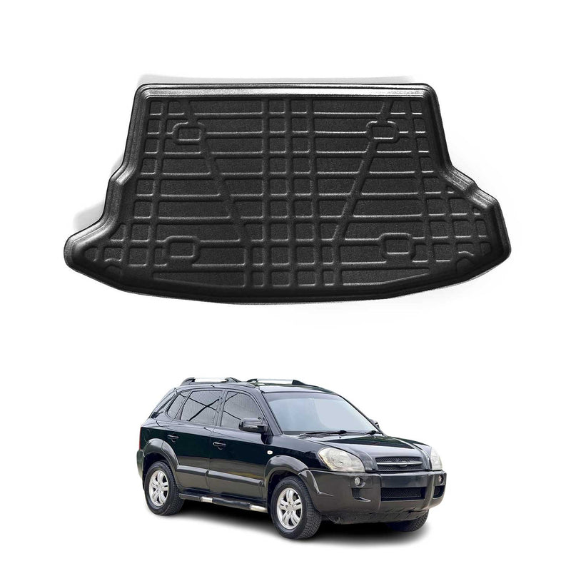 Kofferraumwanne Laderaumwanne für Hyundai Tucson 2004-2009 Gummi TPE Schwarz