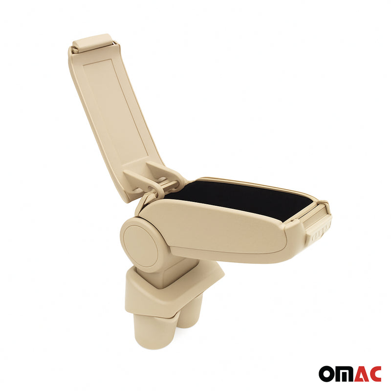 Mittelarmlehne Armlehne für VW Caddy 2003-2020 Touran 2003-2015 PU-Leder Beige