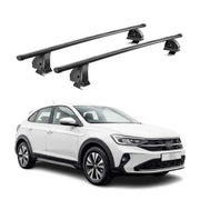 Stahl Dachträger für VW Taigo 2021-2026 TÜV Abschließbar 75 kg 2tlg Schwarz
