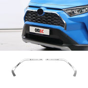 Kühlergrill Leisten Grillleisten für Toyota RAV4 2019-2025 Edelstahl Chrom 2tlg