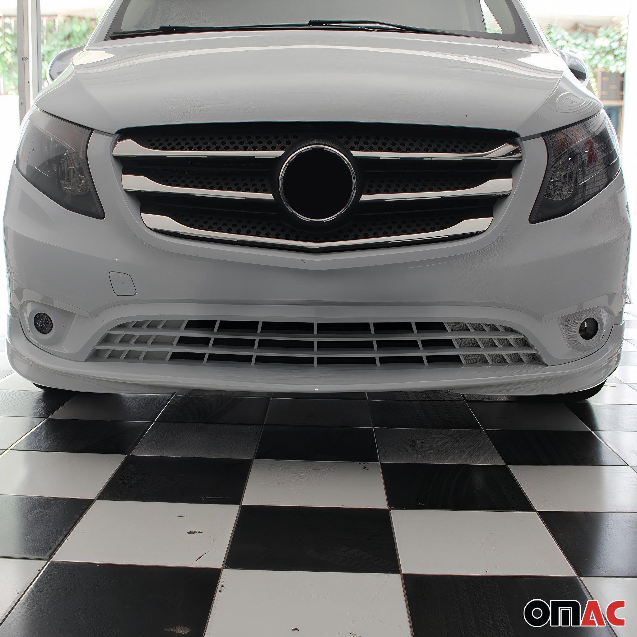 Stoßstange Front Spoiler Lipe für Mercedes Vito W447 2014-2019 ABS Grundiert