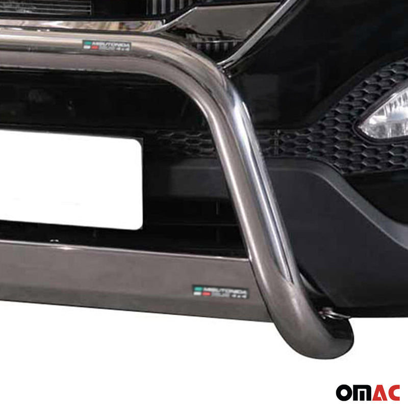 Frontbügel Frontschutzbügel für Hyundai Santa Fe 2012-2015 ø63mm Stahl Silber