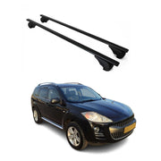 Dachträger Grundtäger für Peugeot 4007 2007-2012 75kg Metall Schwarz 2 tlg