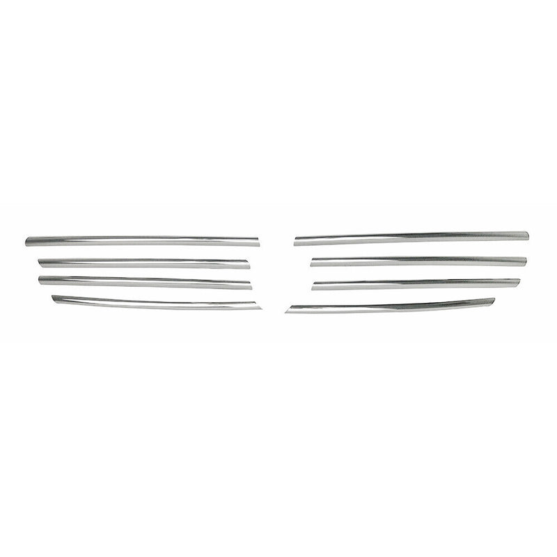 Kühlergrill Grillleisten Leisten für VW Transporter T5 2003-2010 Chrom Silber 8x