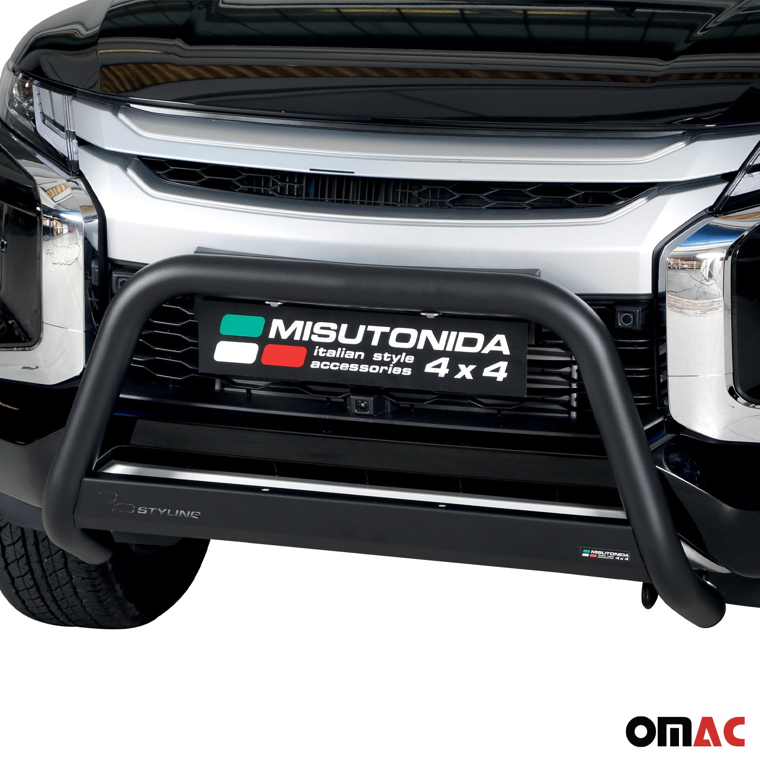 Frontbügel Frontschutzbügel für Mitsubishi L200 Club Cab 2019-2023 ø63 Schwarz