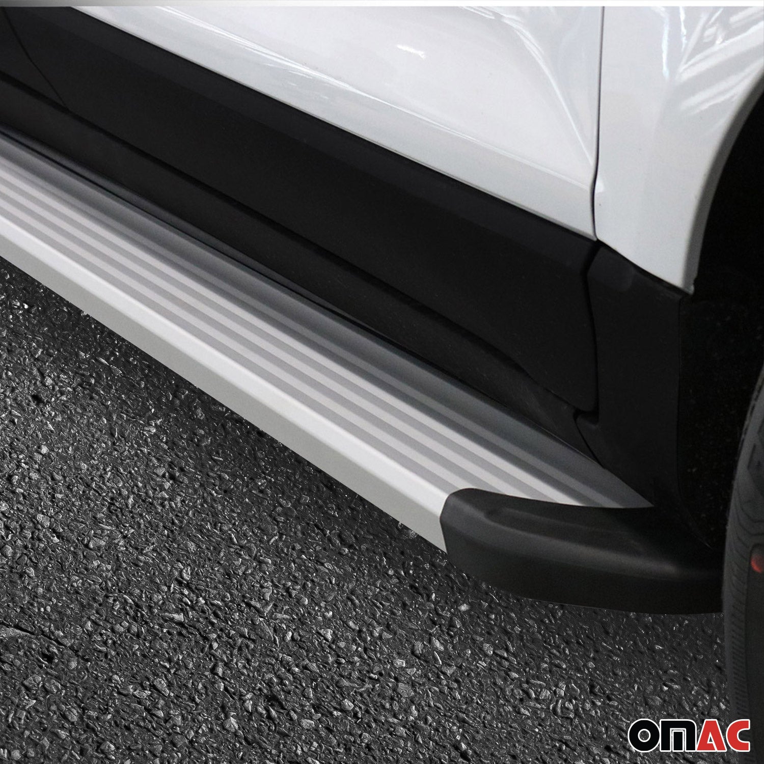 Seitenschweller Trittbretter Schweller für Citroen C4 Cactus 2014-2022 Alu Grau