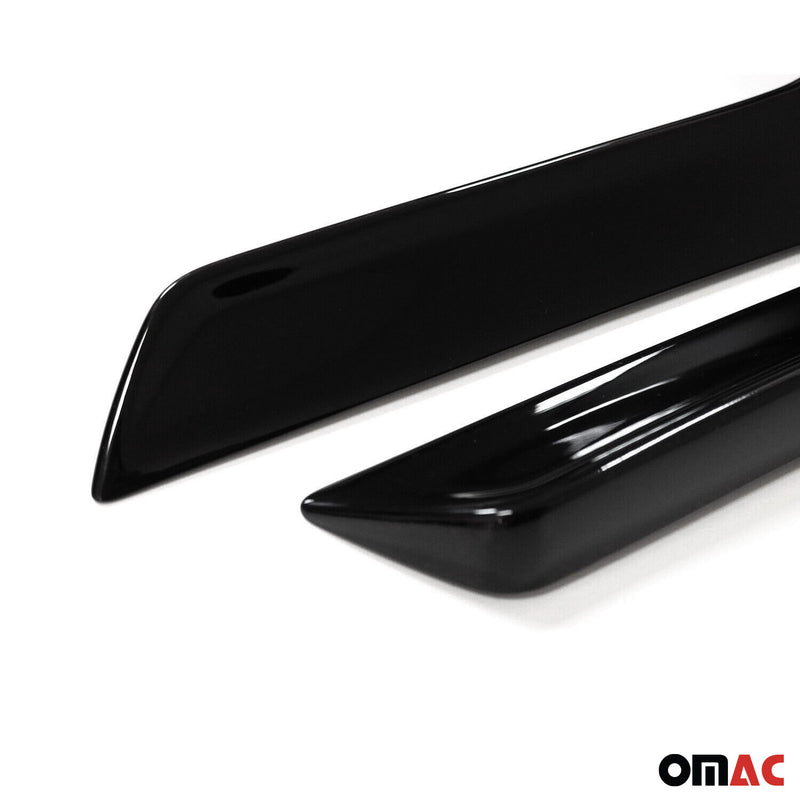 Window strips decorative strips for Seat Leon 3 2012-2020 ABS black gloss 2 pieces