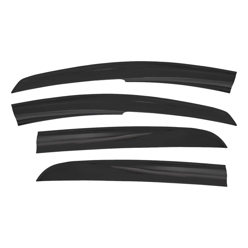 4x Windabweiser Regenabweiser für Fiat Punto 2005-2018 Acryl Dunkel