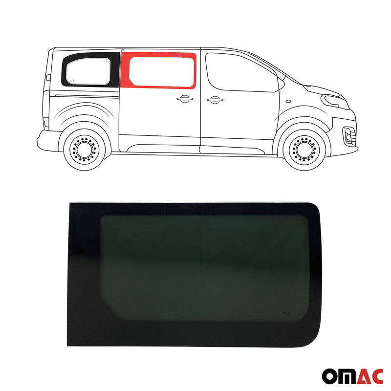 Seitenfenster Sicherheitsglas für Opel Vivaro 2019-2024 Schiebetür Rechts L2 L3