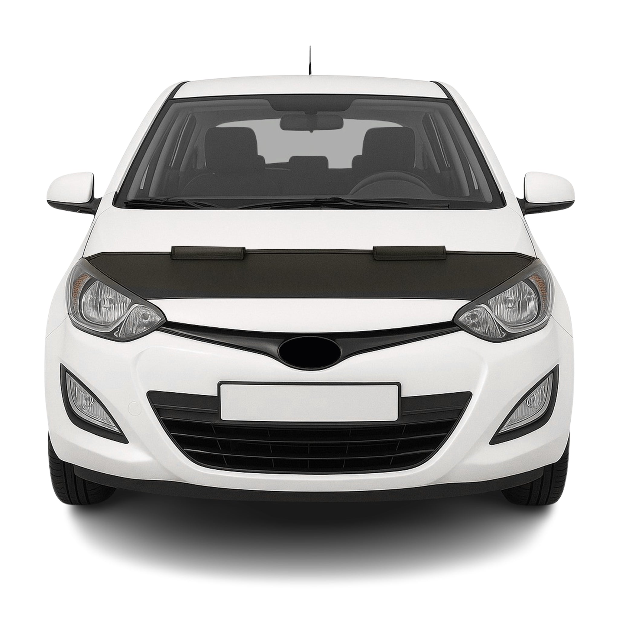 Haubenbra Steinschlagschutz Bonnet Bra für Hyundai i20 2012-2014 Schwarz Halb