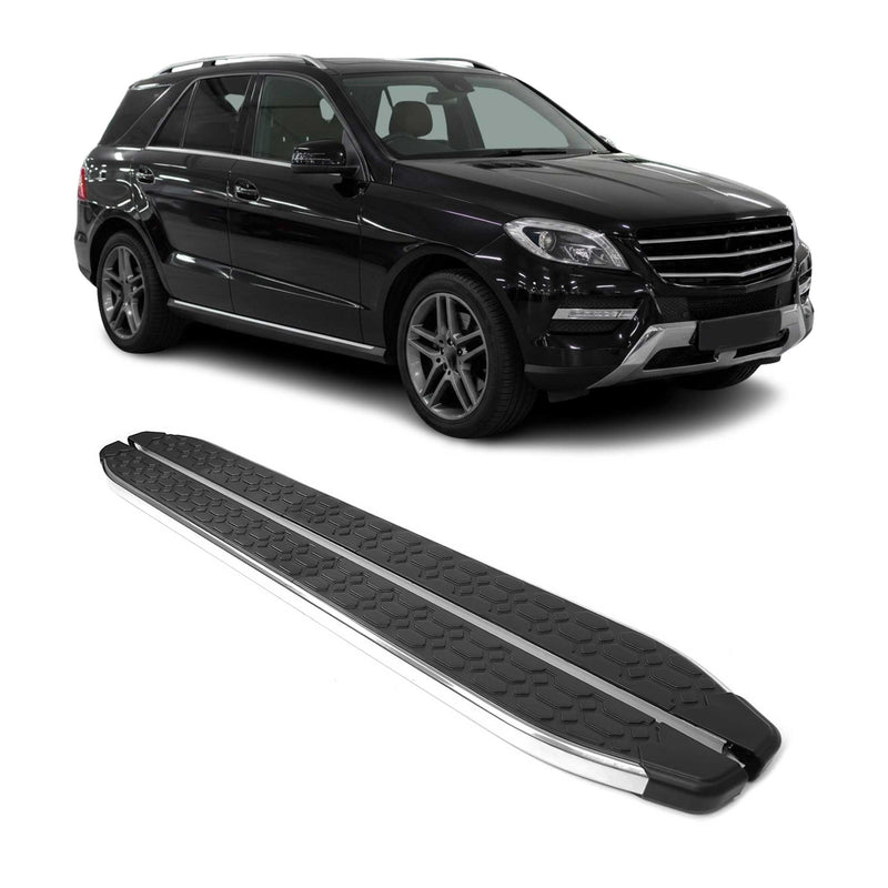 Trittbretter Seitenschweller für Mercedes M Klasse W166 2011-2015 Edelstahl