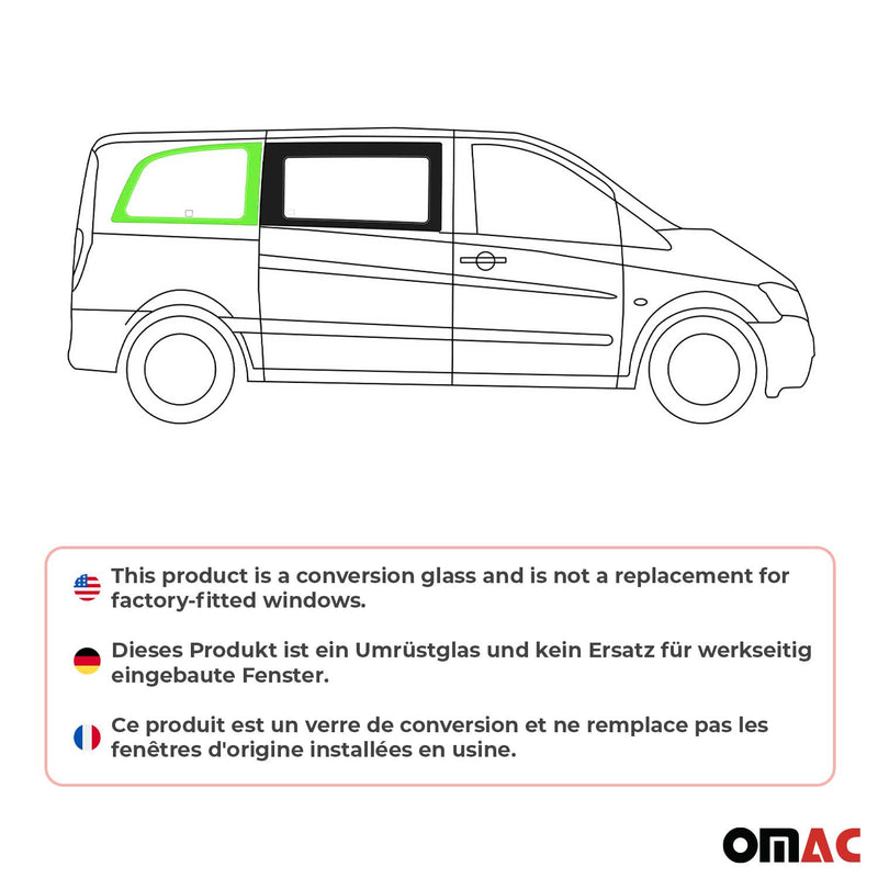 Seitenfenster Sicherheitsglas für Mercedes Vito W639 2003-2014 Hinten Rechts L1