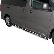 Stahl Seitenschweller Schwellerrohre für Peugeot Expert 2016-2026 L3 Langer Grau