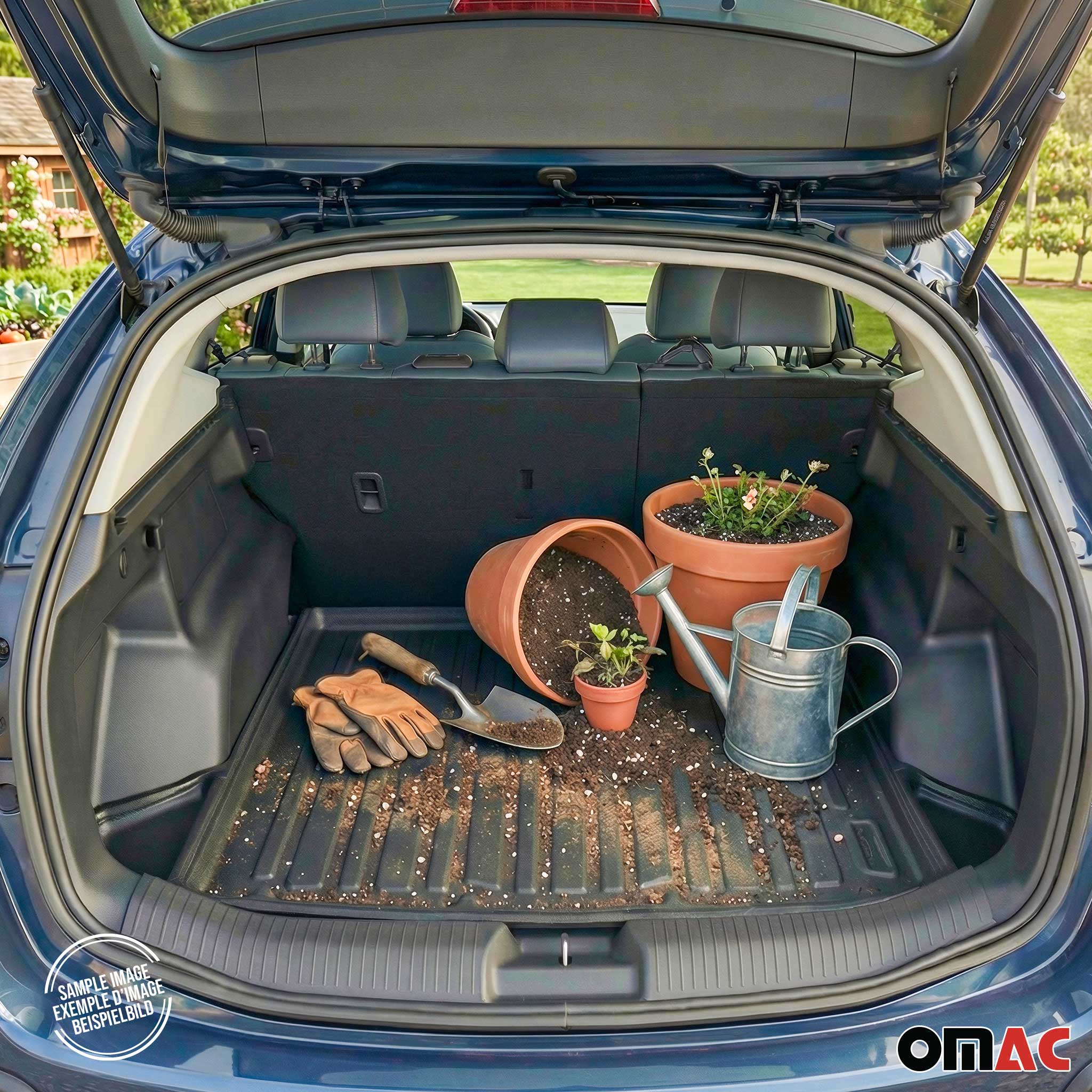 Fußmatten & Kofferraumwanne Set für Chevrolet Captiva 2006-2018 Gummi Schwarz 5x