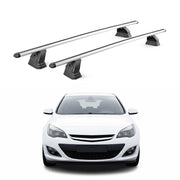 Alu Dachträger für Opel Astra J Schrägheck Kombi Limo 2009-2015 T-Nut 2x Silber