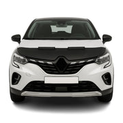 Haubenbra Steinschlagschutz Bonnet Bra für Renault Captur 2013-2019 Schwarz Halb