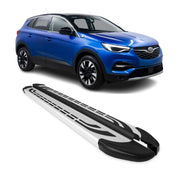 Trittbretter Seitenschweller Seitenbretter für Opel Grandland X 2017-2024 Alu