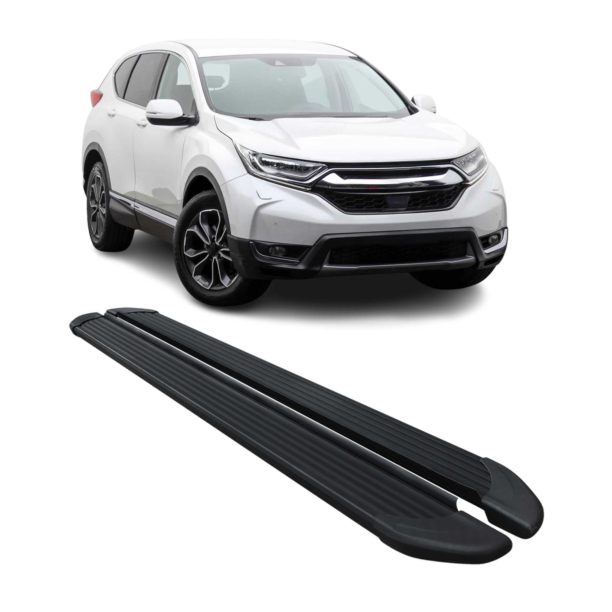 Seitenschweller Trittbretter Schweller für Honda CR-V 2017-2022 Alu Schwarz