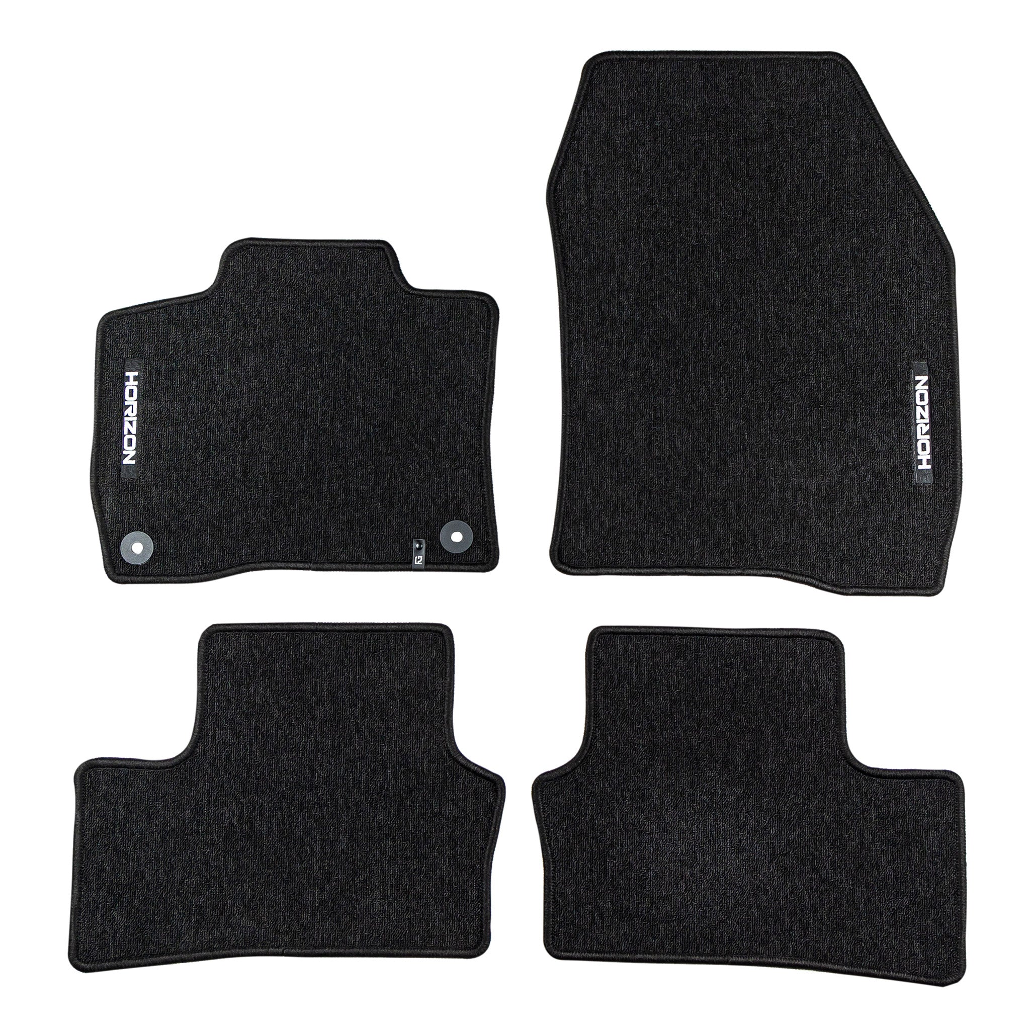 Velours Fußmatten für Peugeot e-308 2021-26 Autoteppich Automatten Schwarz 4tlg